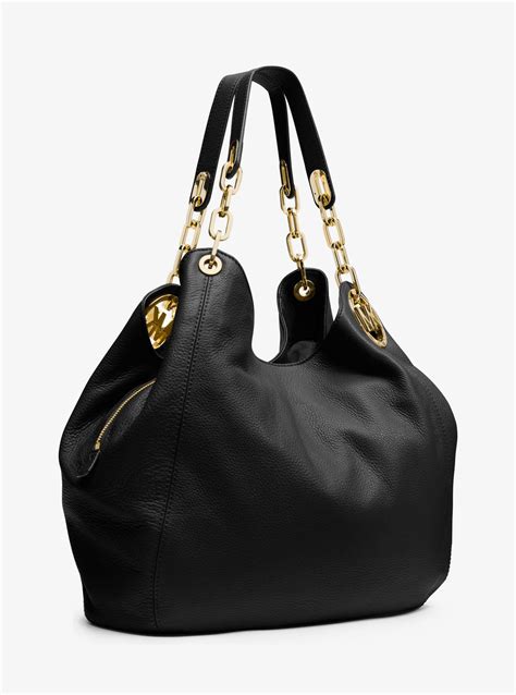 michael kors black satchel handbag.